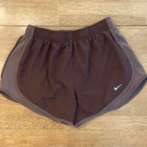 Brown Nike Athletic Running Shorts M